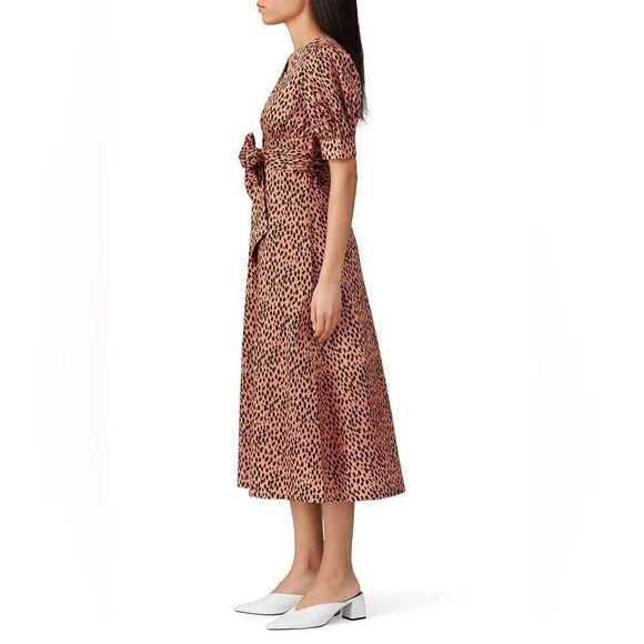 NWOT Love Whit Dotted Puff Sleeve Dress - Picture 2 of 5